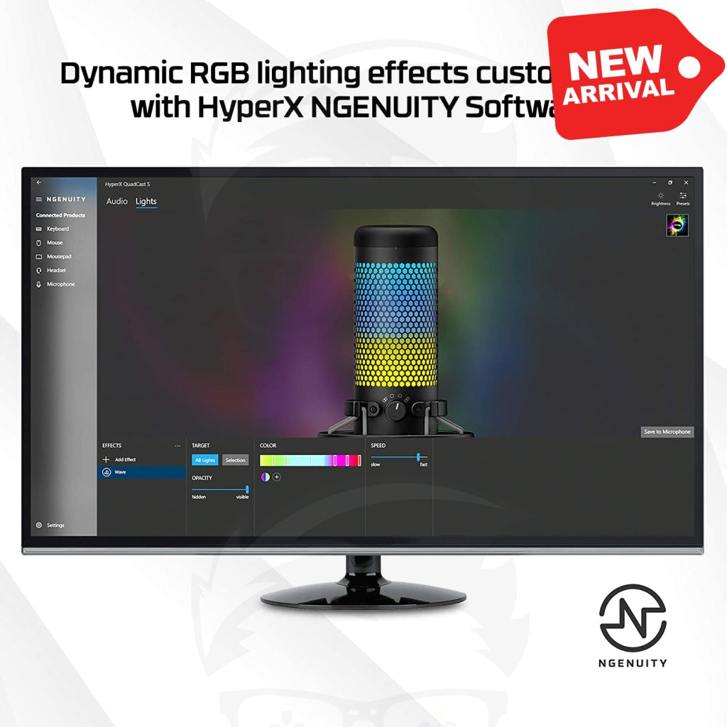 HyperX QuadCast S – RGB USB Condenser Microphone for PC, PS4, PS5 and Mac HyperX QuadCast S – RGB USB Condenser Microphone for PC, PS4, PS5 and Mac